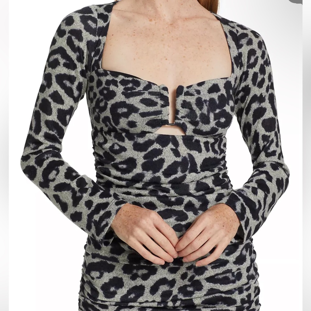 REVOLVE Le superbe blondie leopard knit dress
